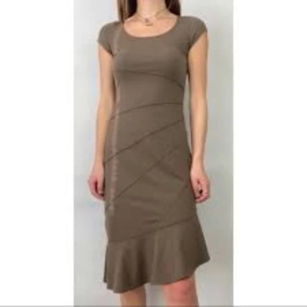 Athleta Crescendo Asymmetrical Ruffle Dress Sz SP